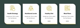 Theme Layout Functionality For Healthy Eating And Diet