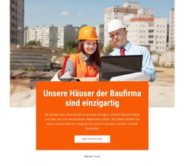 Produkt-Zielseite Für Wir Bauen Brücken Und Straßen