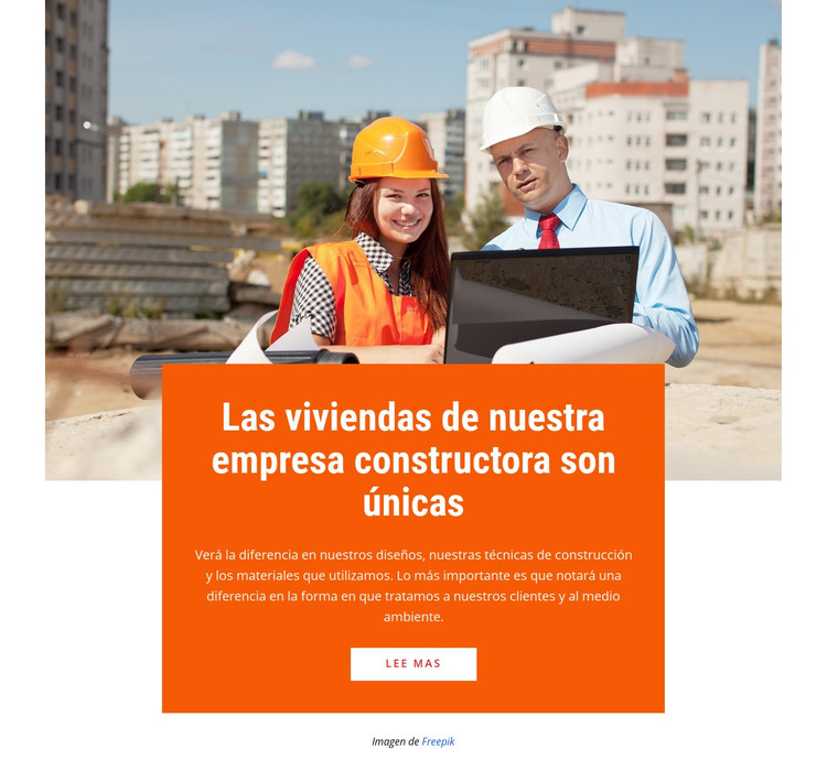 Construimos puentes y carreteras Plantilla HTML