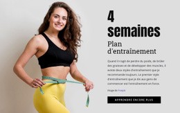 Concevez Votre Plan D'Entraînement - HTML Website Builder