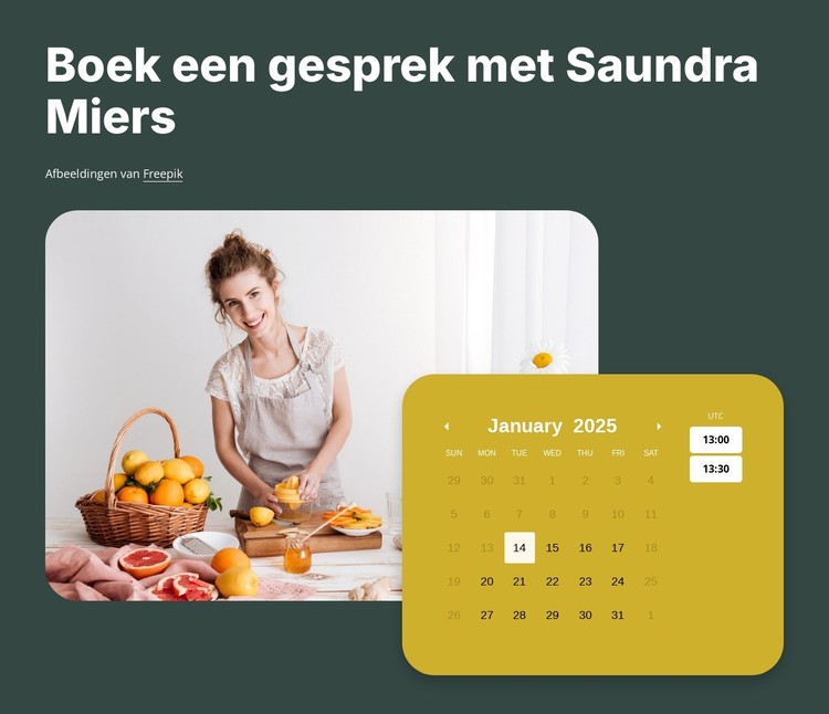 Boek nu een gratis adviesgesprek CSS-sjabloon