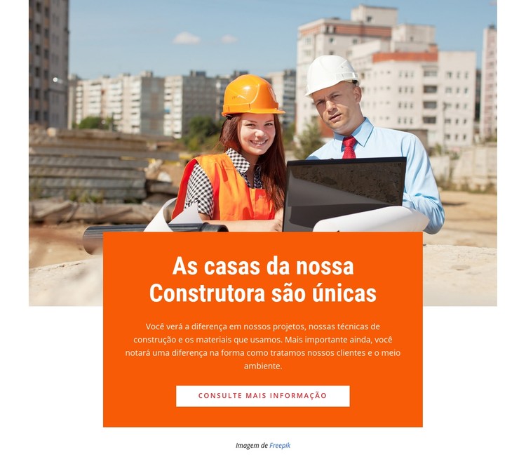 Construímos pontes e estradas Template CSS