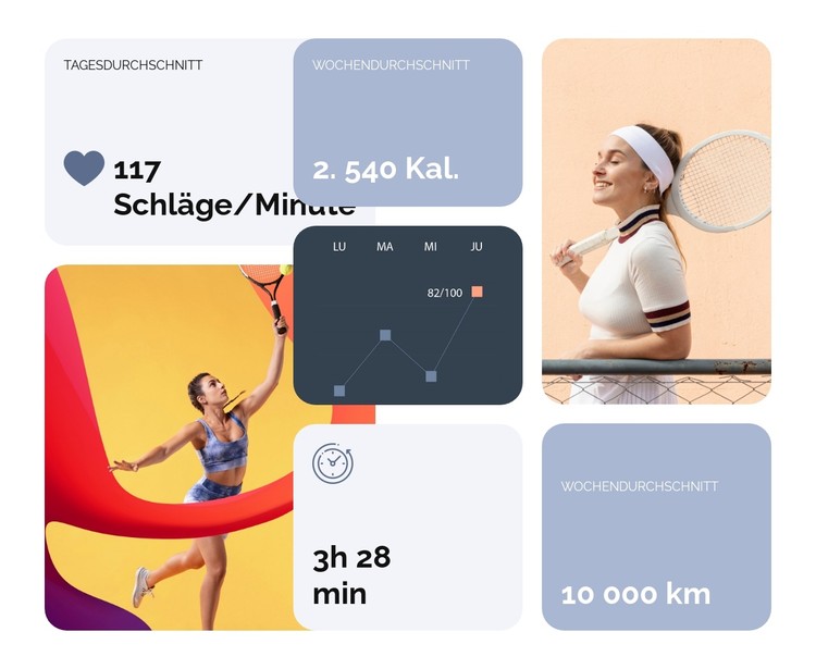 Kraftvolle Aufschläge CSS-Vorlage