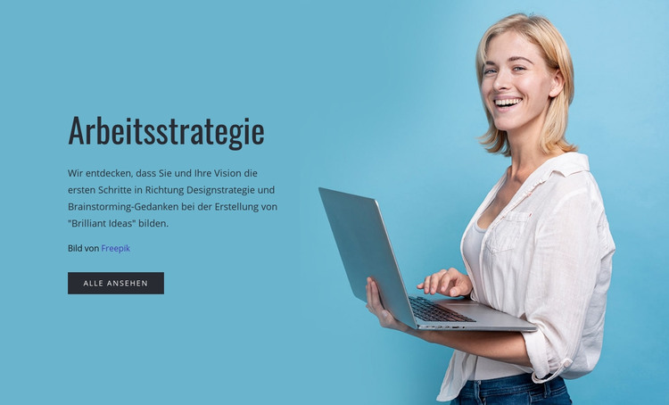 Geschäftsstrategie arbeiten HTML-Vorlage