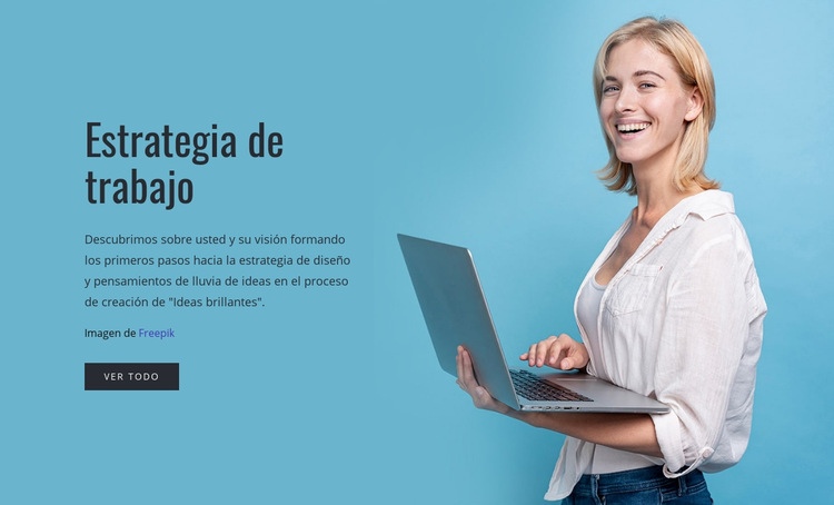 Estrategia empresarial de trabajo Creador de sitios web HTML