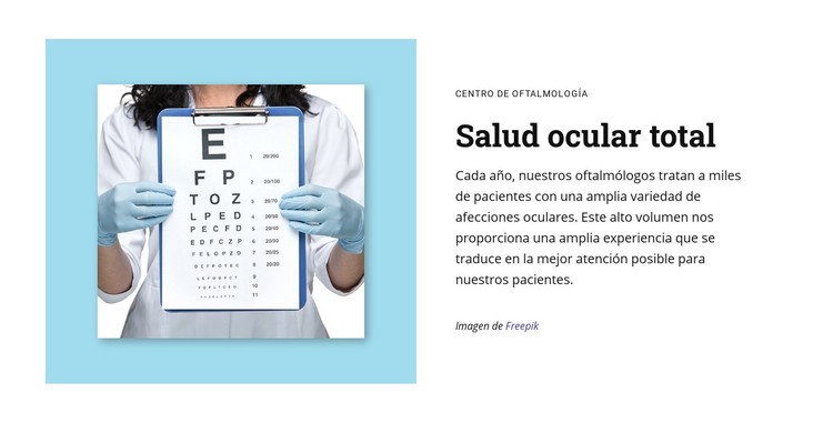 Salud ocular total Plantilla CSS