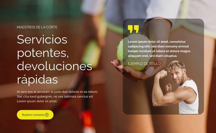 La gloria del Grand Slam Plantilla HTML5