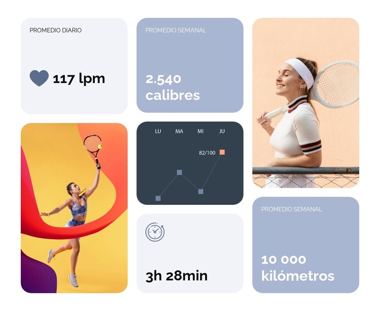 Servicios potentes Plantilla de sitio web