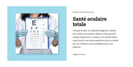 Santé Oculaire Totale – Modèle D'Éléments Premium