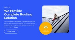 Complete roofing solution - Html Code Example by Nicepage