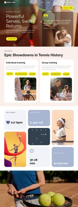 Masters of the Court - Html Code Example by Nicepage