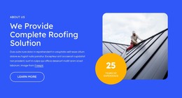 Complete roofing solution - CSS Template by Nicepage
