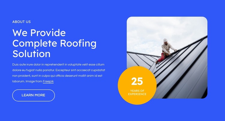 Complete roofing solution HTML Template