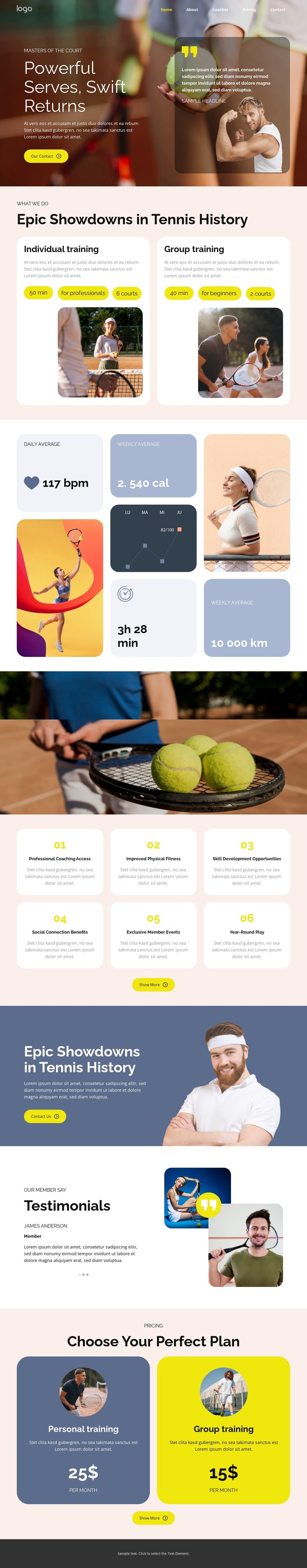 Masters of the Court HTML5 Template