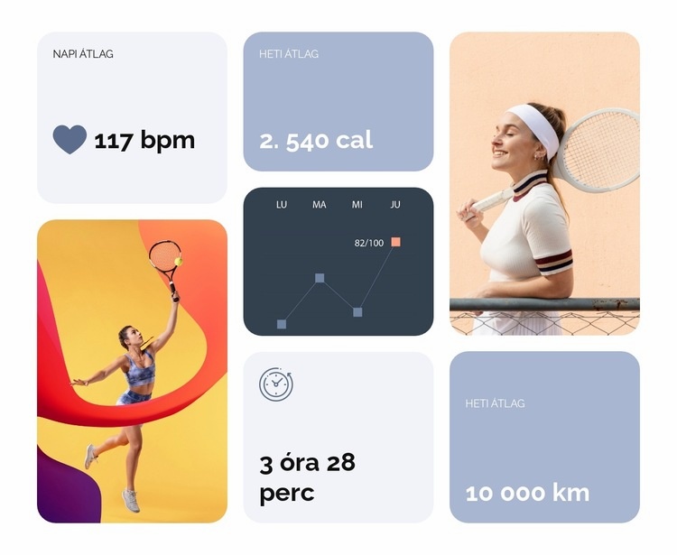 Erőteljes kiszolgálás Sablon