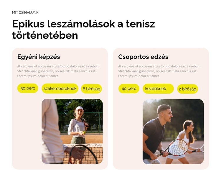 Rivalizálás, amely inspirál Weboldal sablon