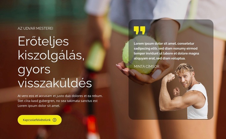 Grand Slam Glory Weboldal tervezés