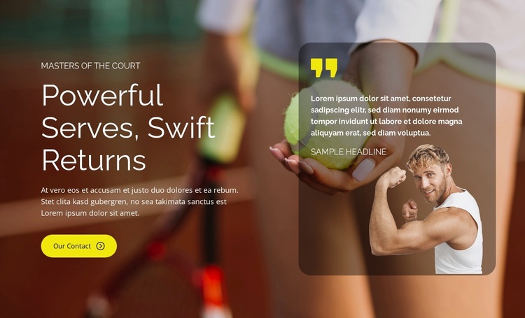 Grand Slam Glory Joomla Template