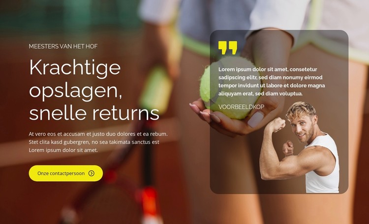 Grand Slam-glorie CSS-sjabloon