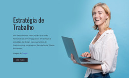 Estratégia De Negócios De Trabalho - Modelo HTML