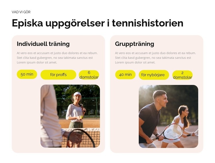 Rivaliteter som inspirerar Webbplats mall