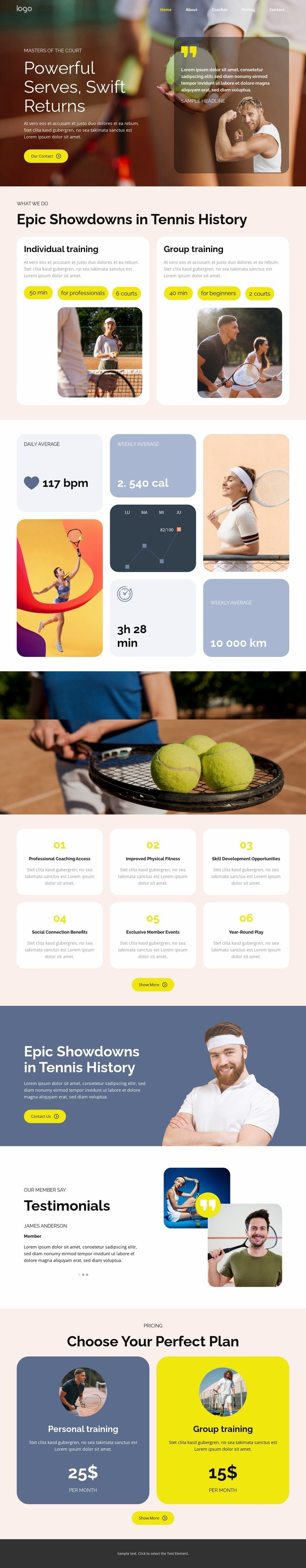 Masters of the Court Webflow Template Alternative