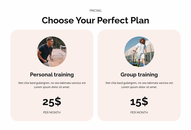 The Art of Tennis Landing Page