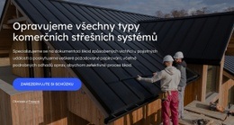 Opravy Střech – Šablona Webové Stránky HTML