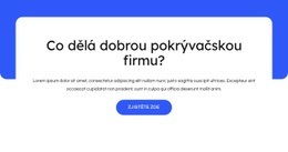 Komerční Zastřešení, Plechové Střechy – Šablona HTML A CSS