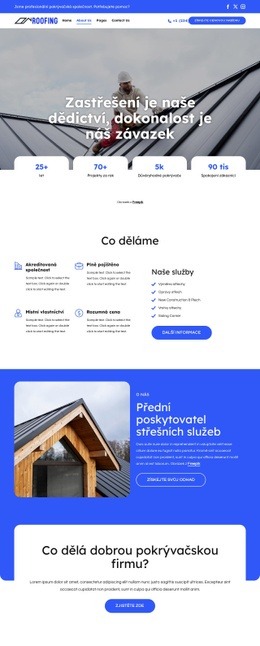 Výměna A Oprava Střechy – Vlastní Návrh Webových Stránek