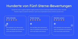 Fünf-Sterne-Bewertungen E-Commerce-Website