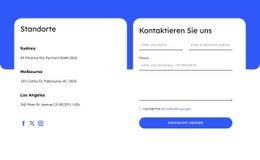 Kontaktformular Und Niederlassungen - HTML Builder