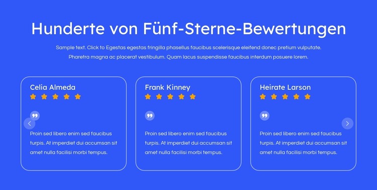 Fünf-Sterne-Bewertungen Joomla Vorlage