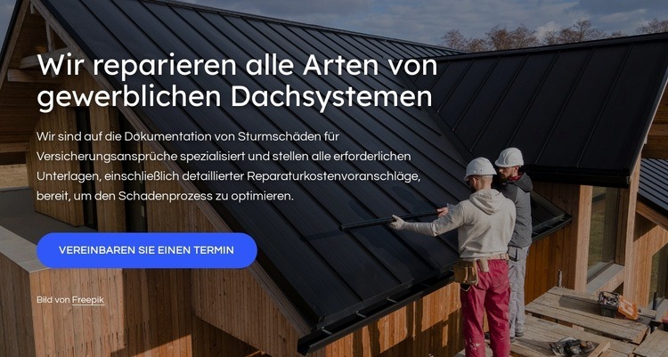 Dachreparaturen Vorlage