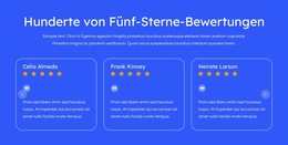 Fünf-Sterne-Bewertungen