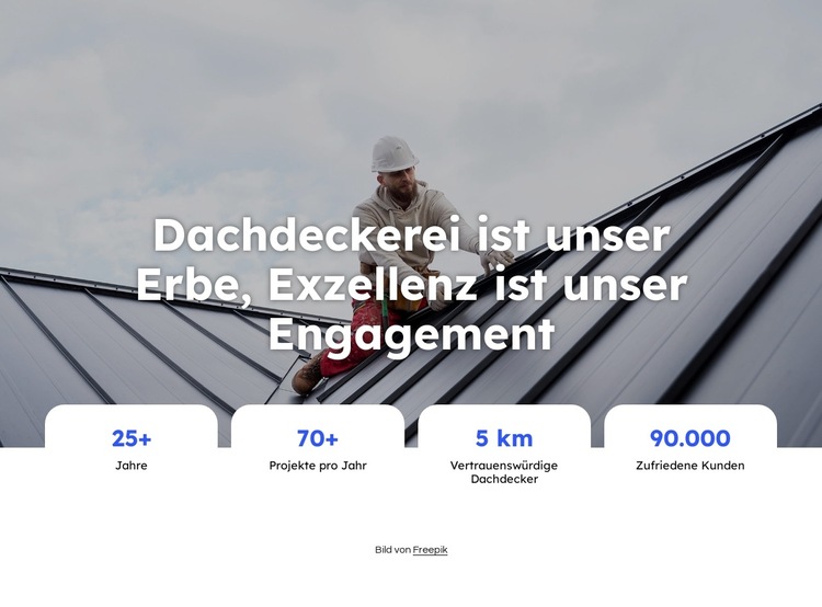 Dachreparaturen Firma Website-Vorlage
