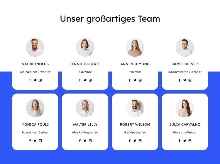 Dachdeckerfirma Team Website-Vorlage