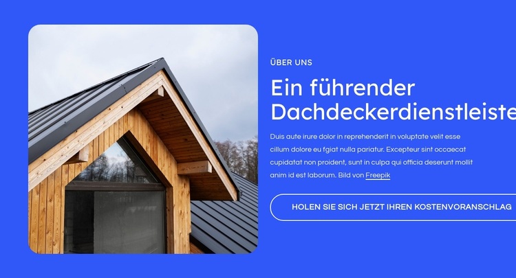 Anbieter von Dachdeckerdienstleistungen WordPress-Theme