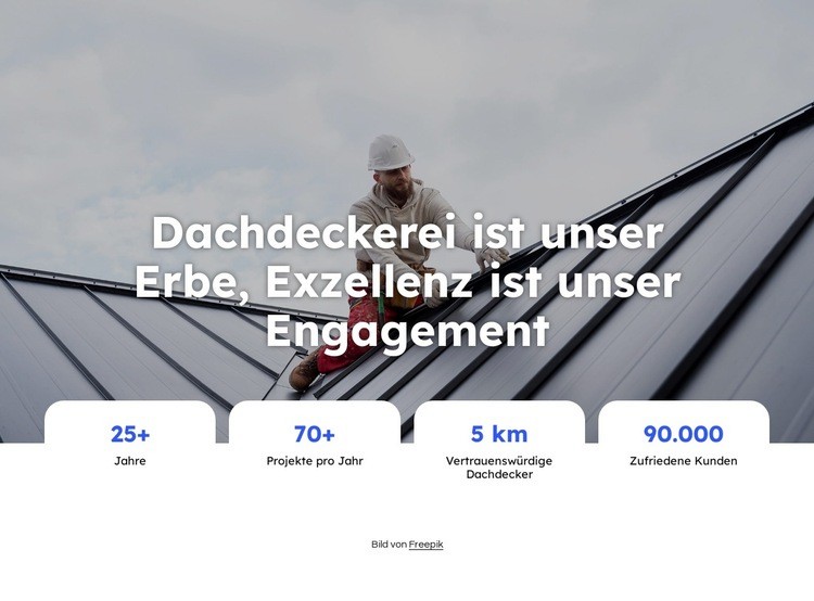 Dachreparaturen Firma Landing Page