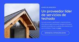 Página HTML Para Proveedor De Servicios De Techado