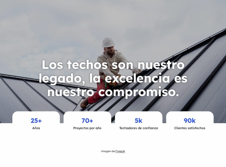 Empresa de reparación de tejados Plantilla Joomla