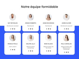 Equipe De L'Entreprise De Couverture Modèle CSS