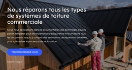 Réparation De Toiture - Modèle De Page Web HTML