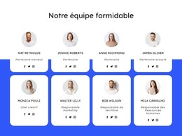 Equipe De L'Entreprise De Couverture - Modèle De Page HTML