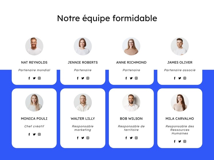 Equipe de l'entreprise de couverture Modèle HTML