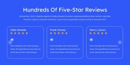 Five-Stars Reviews - Homepage Layout