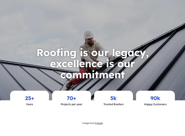 Roof repairs company HTML5 Template