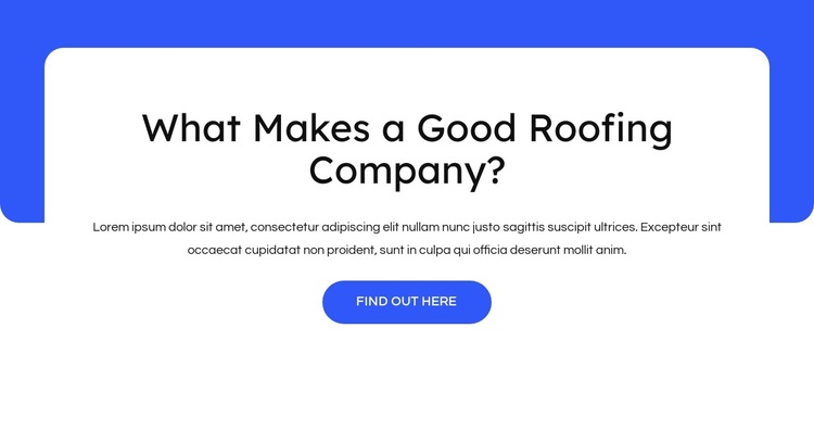 Commercial roofing, metal roofs HTML5 Template