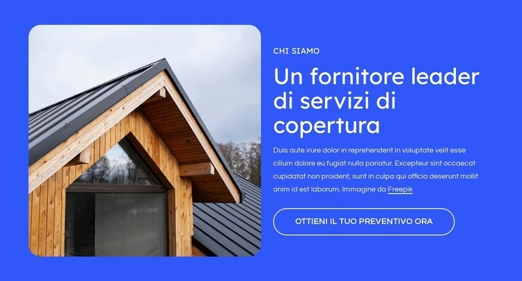 Fornitore di servizi di copertura Progettazione di siti web