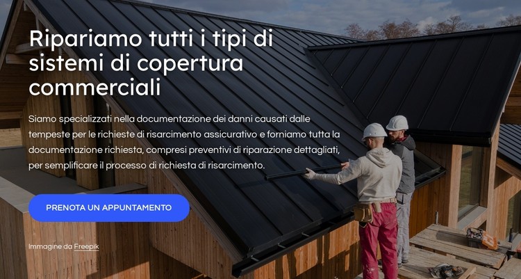 Riparazioni del tetto Modello CSS